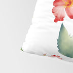 Hibiscus in White Pillow Sham Gallery Image 4