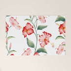 Hibiscus in White Welcome Mat Gallery Image 1
