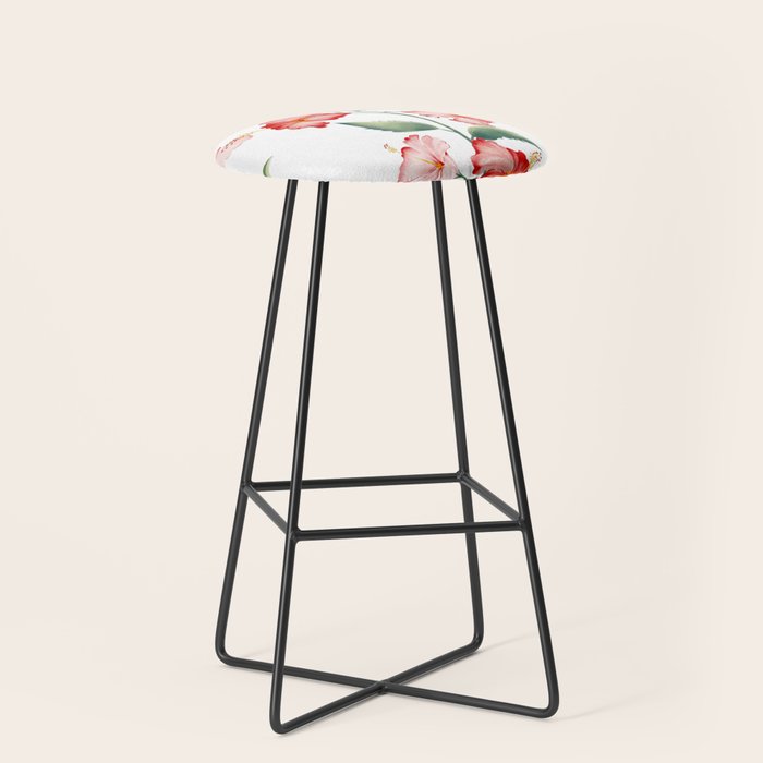 Hibiscus in White Stool Gallery Image 1