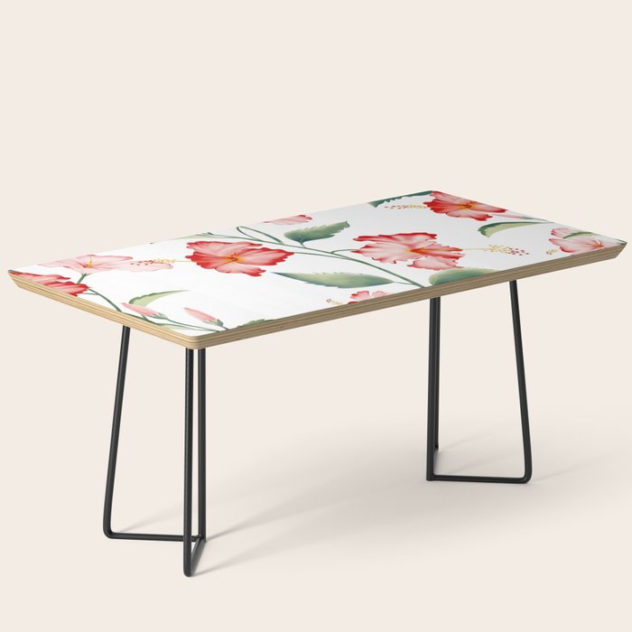 Hibiscus in White Coffee Table Gallery Image 1