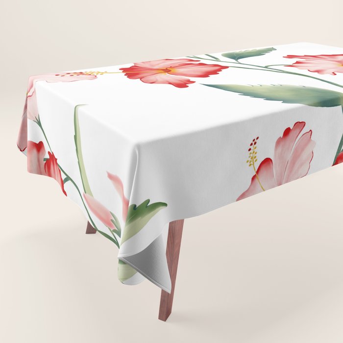 Hibiscus in White Tablecloth Gallery Image 1