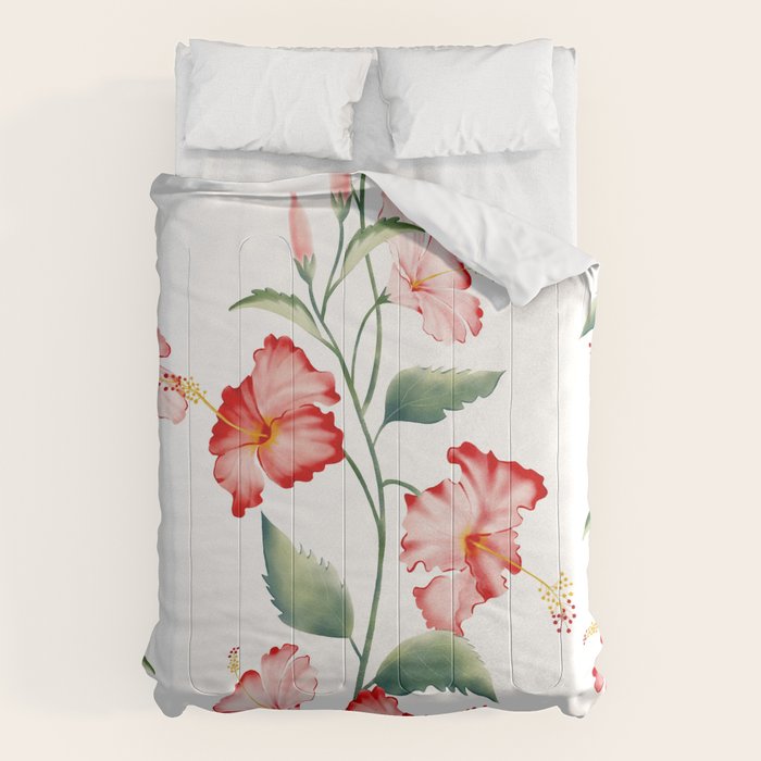 Hibiscus in White Comforter Gallery Image 6