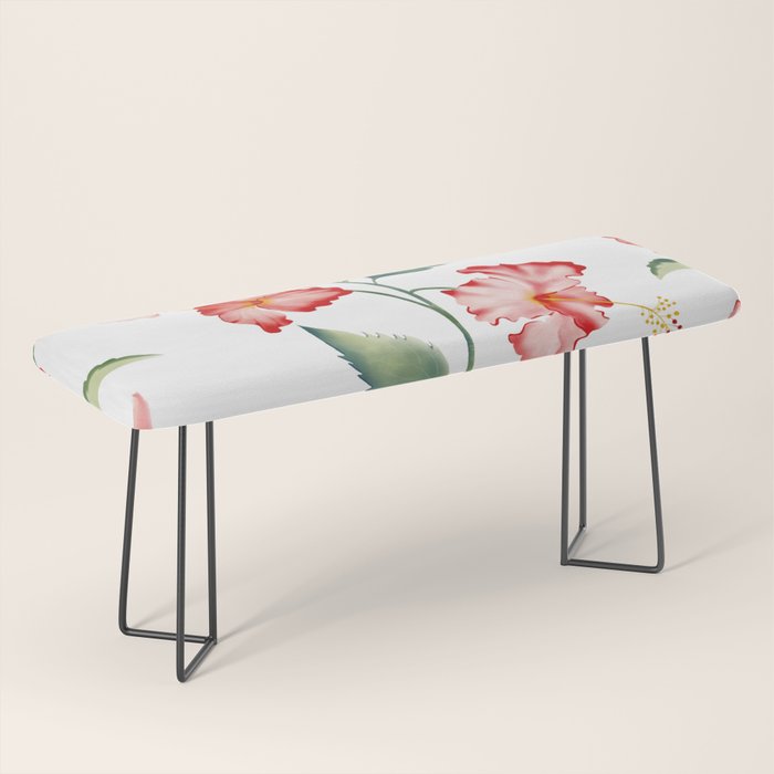 Hibiscus in White Bench Gallery Image 1