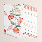 Hibiscus in White Wrapping Paper Gallery Image 3