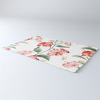 Hibiscus in White Rug Gallery Image 3