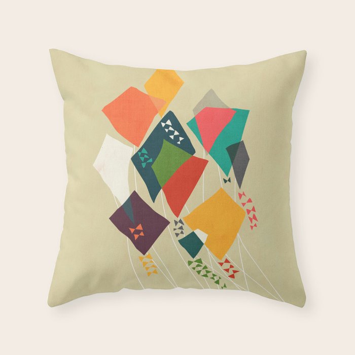 Whimsical kites Throw Pillow Gallery Image 6