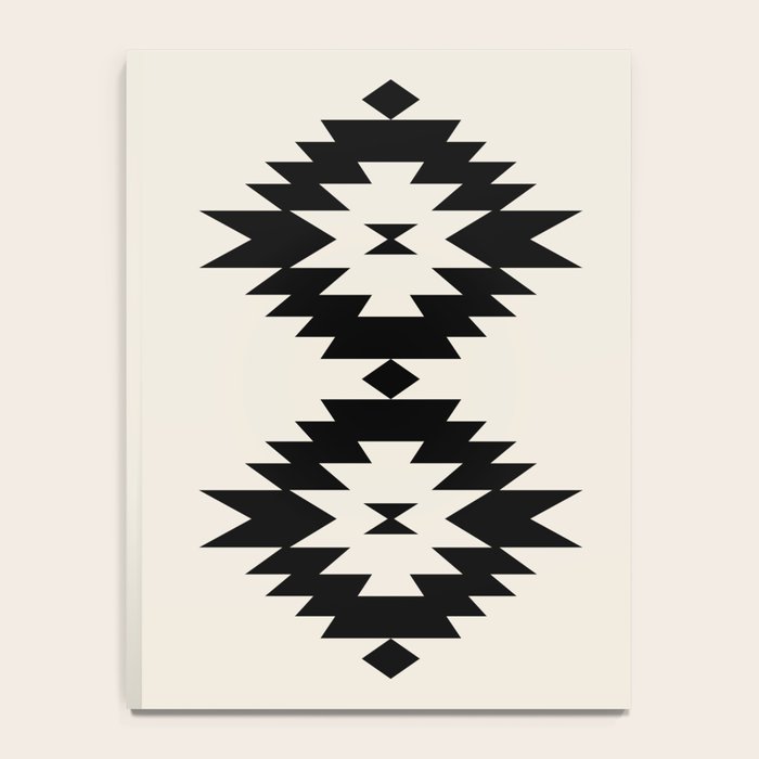 Southwestern Minimalism - Black Neutral Beige Notebook Gallery Image 4