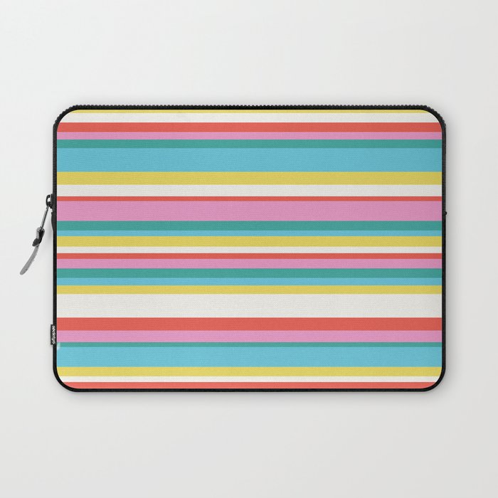 Classic Stripes II - 60s Candy Rainbow Laptop Sleeve Gallery Image 1