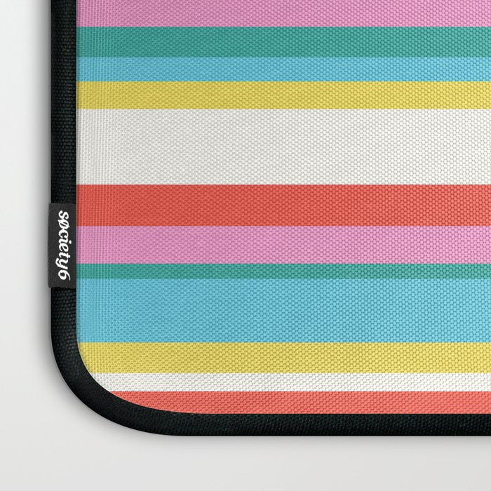 Classic Stripes II - 60s Candy Rainbow Laptop Sleeve Gallery Image 3
