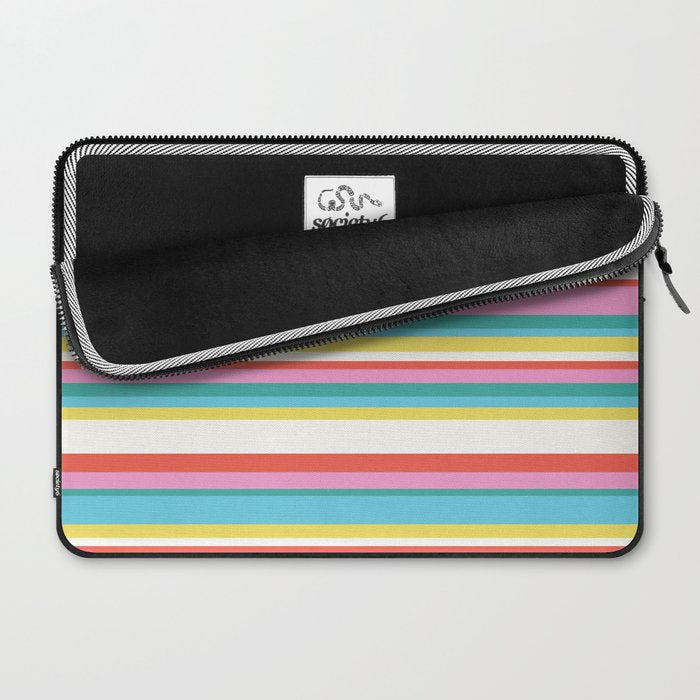 Classic Stripes II - 60s Candy Rainbow Laptop Sleeve Gallery Image 2