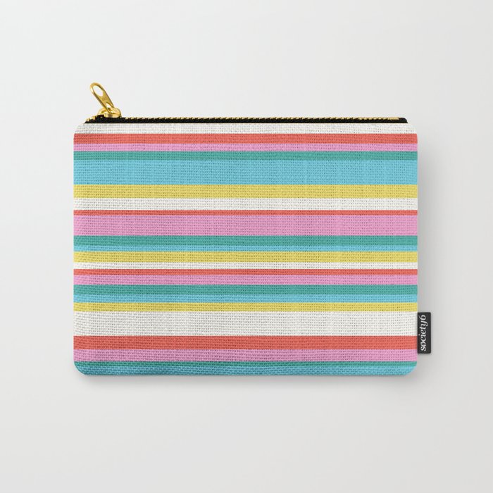 Classic Stripes II - 60s Candy Rainbow Carry All Pouch Gallery Image 1