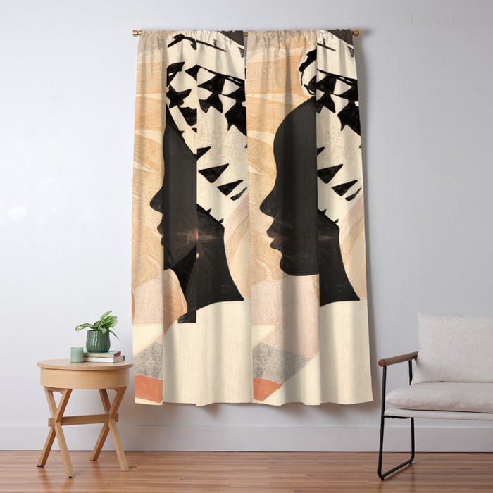 Woman with Turban Window Curtain Gallery Image 5