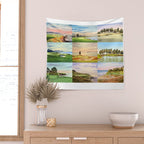 Famous Golf Courses In The USA Collage Wall Tapestry Gallery Image 2