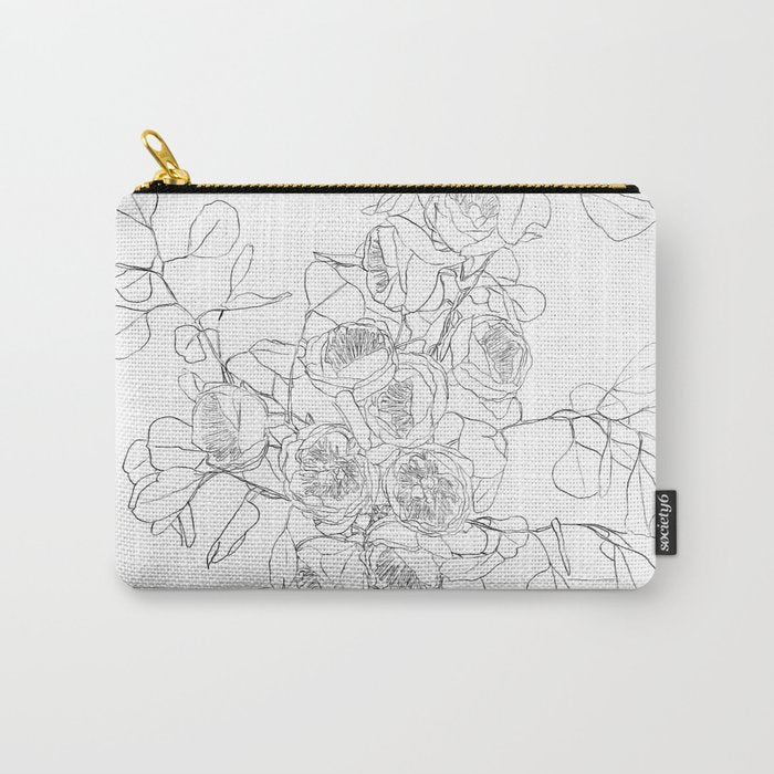 Beautiful Bouquet Line Carry All Pouch Gallery Image 1
