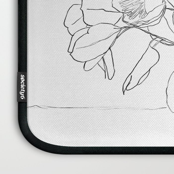 Beautiful Bouquet Line Laptop Sleeve Gallery Image 3