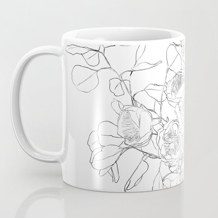 Beautiful Bouquet Line Coffee Mug Gallery Image 3