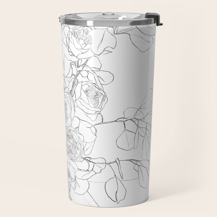 Beautiful Bouquet Line Travel Mug Gallery Image 2