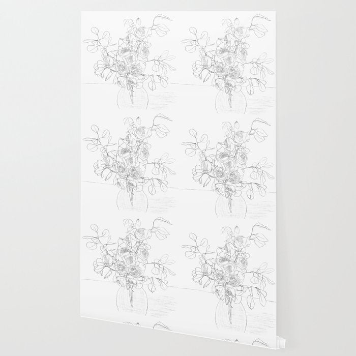 Beautiful Bouquet Line Wallpaper Gallery Image 2