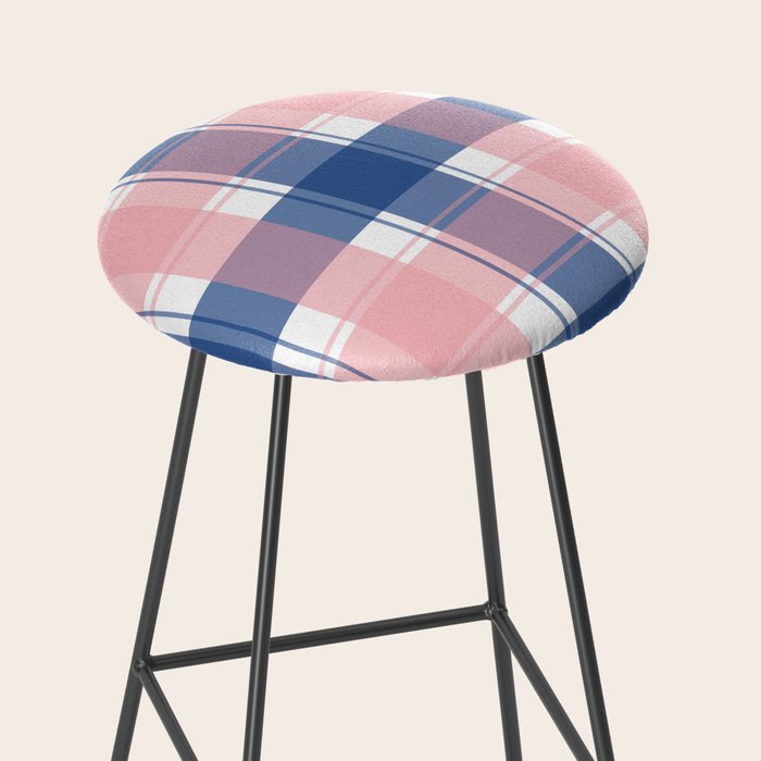 Soft Tones Grid Fusion Stool Gallery Image 2