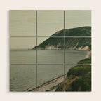 Wilderness - mountains and sea photograph Wood Wall Art Gallery Image 1