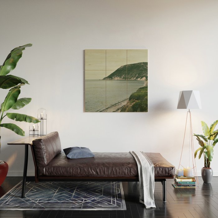 Wilderness - mountains and sea photograph Wood Wall Art Gallery Image 2