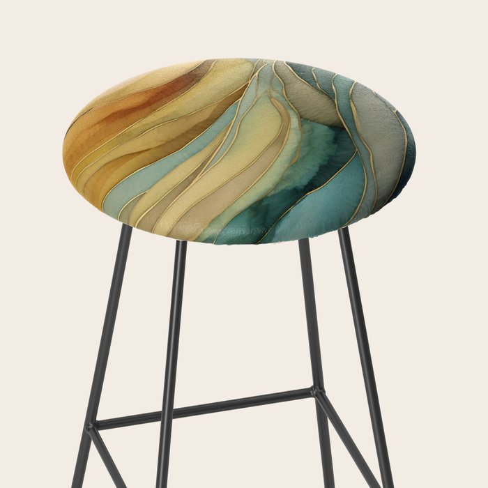 Landscape of Oceanic Rhythm Stool Gallery Image 2