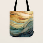 Landscape of Oceanic Rhythm Tote Bag Gallery Image 1