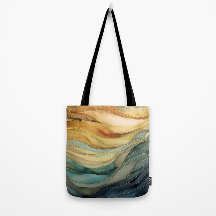 Landscape of Oceanic Rhythm Tote Bag Gallery Image 2
