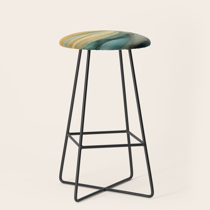 Landscape of Oceanic Rhythm Stool Gallery Image 1