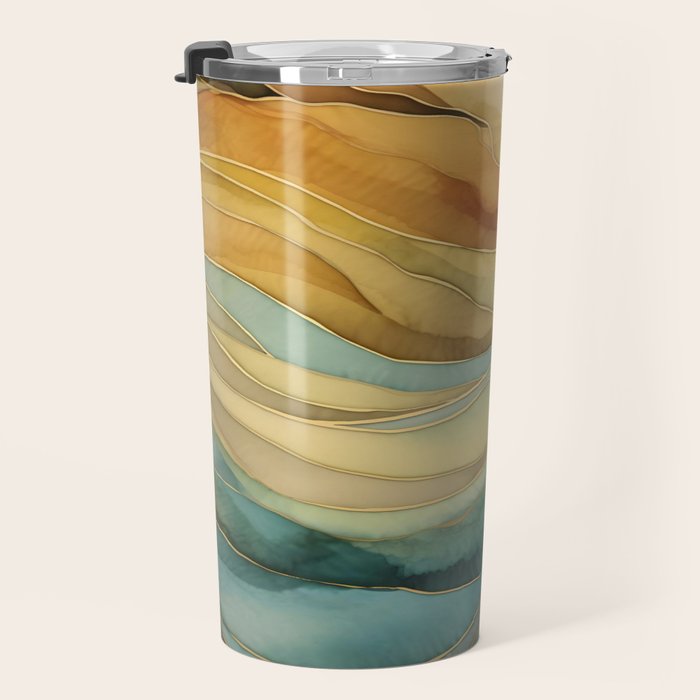 Landscape of Oceanic Rhythm Travel Mug Gallery Image 3