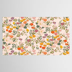 Botanical Cloisonne Garden Cream Tablecloth Gallery Image 2
