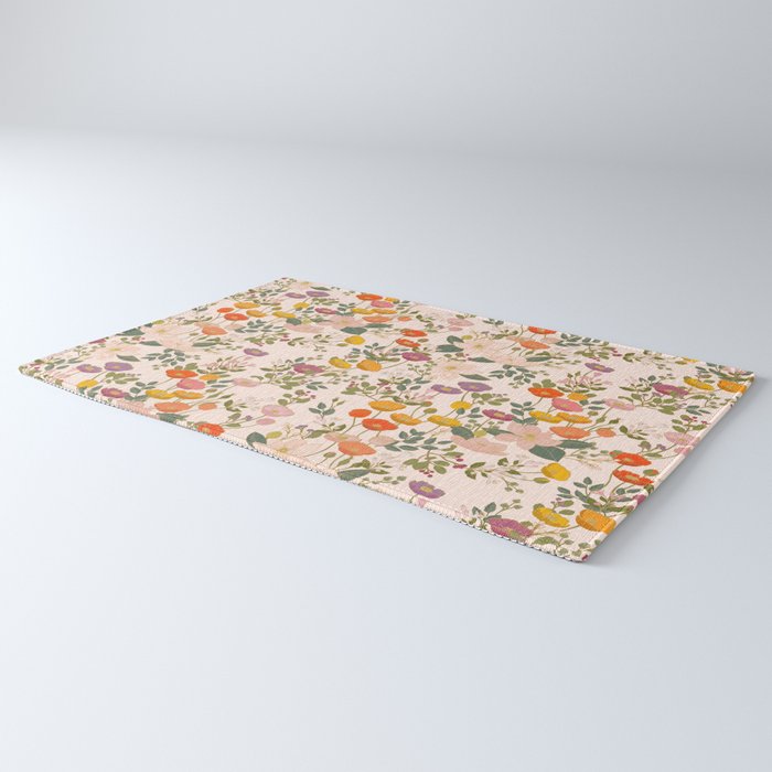 Botanical Cloisonne Garden Cream Rug Gallery Image 3