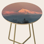 Mount Hood Pastel Sunset - Nature Photography Side Table Gallery Image 2