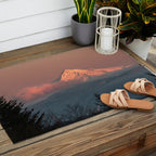 Mount Hood Pastel Sunset - Nature Photography Outdoor Rug Gallery Image 2