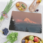 Mount Hood Pastel Sunset - Nature Photography Cutting Board Gallery Image 2