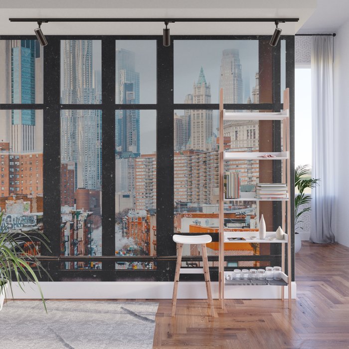 New York City Window Wall Mural Gallery Image 1