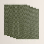 Waves (Olive) Wrapping Paper Gallery Image 3