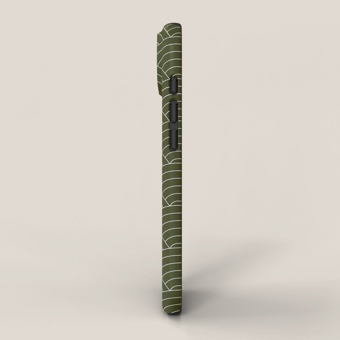 Waves (Olive) iPhone Case Gallery Image 2