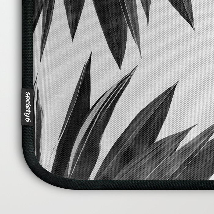 Agave Cactus Black & White Laptop Sleeve Gallery Image 3
