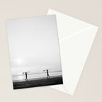 Surfer couple | Wanderlust photography of surfer couple | Coastal wall art. Stationery Card Gallery Image 2