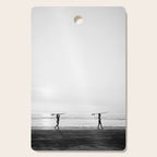Surfer couple | Wanderlust photography of surfer couple | Coastal wall art. Cutting Board Gallery Image 1