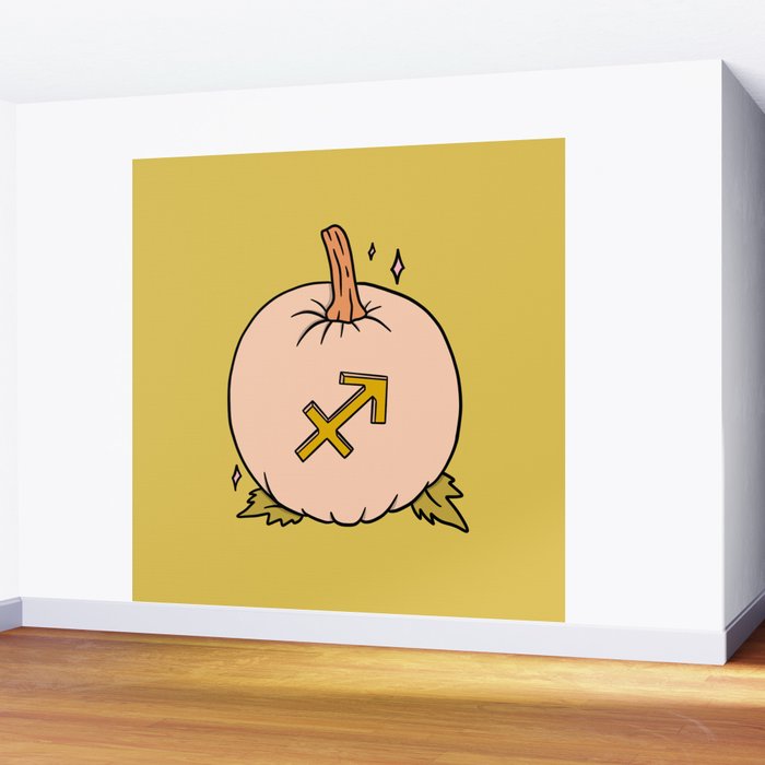 Sagittarius Pumpkin Wall Mural Gallery Image 2