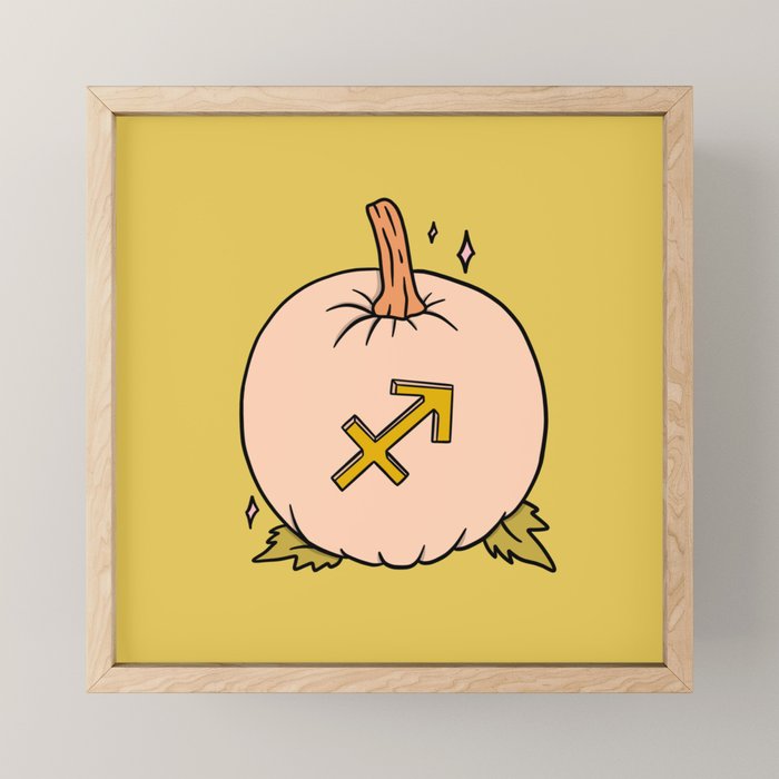 Sagittarius Pumpkin Mini Art Print Gallery Image 1