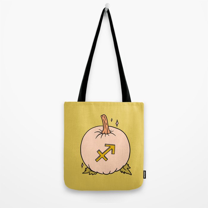 Sagittarius Pumpkin Tote Bag Gallery Image 2