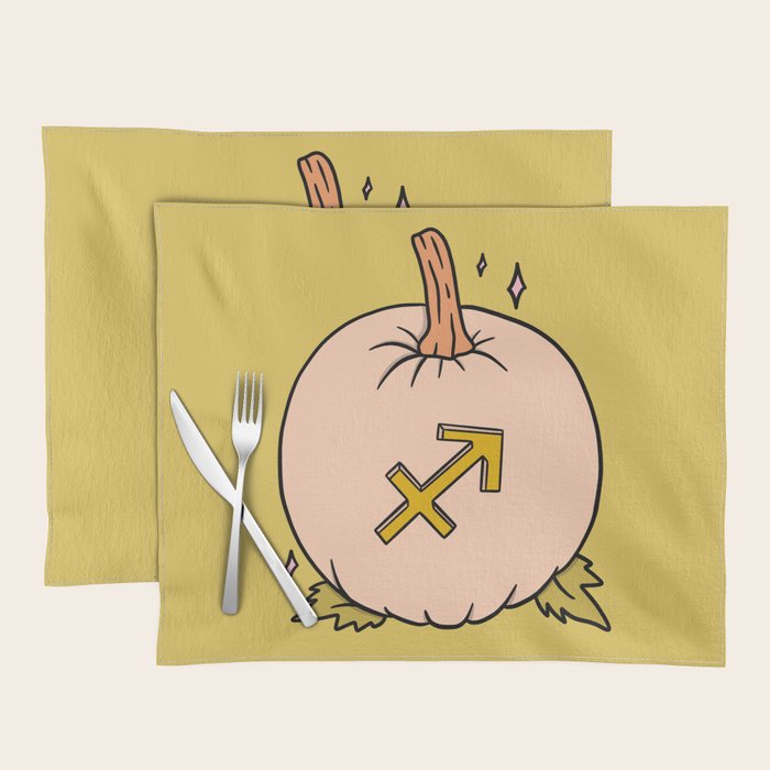 Sagittarius Pumpkin Placemat Gallery Image 1