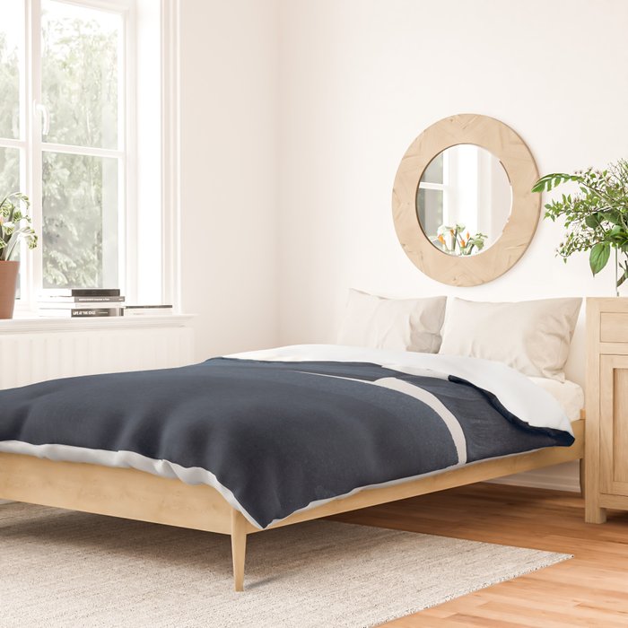 Minimalist Painting Blue I, Navy Decor Duvet Cover Gallery Image 2