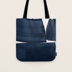Minimalist Painting Blue I, Navy Decor Tote Bag Gallery Image 1