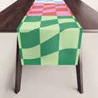 Colorful Checker Patchwork Table Runner Gallery Image 1