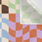 Colorful Checker Patchwork Wall Tapestry Gallery Image 3