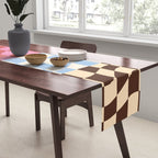 Colorful Checker Patchwork Table Runner Gallery Image 2